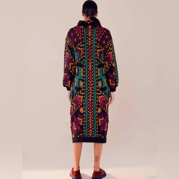 FARM RIO Yawanawa Stripes Sweater Dress - Picture 2 of 8